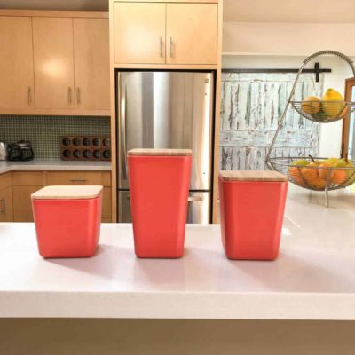 Bamboo Fiber Airtight Kitchen Canisters