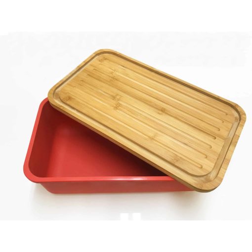 Bamboo Bread Lid with Crumb Catchers
